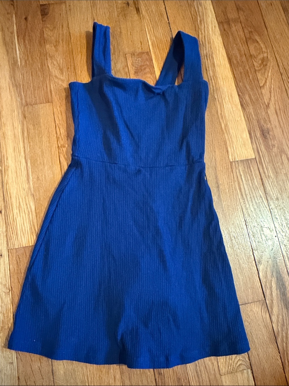PINK Victoria's Secret Royal Blue Ribbed romper
